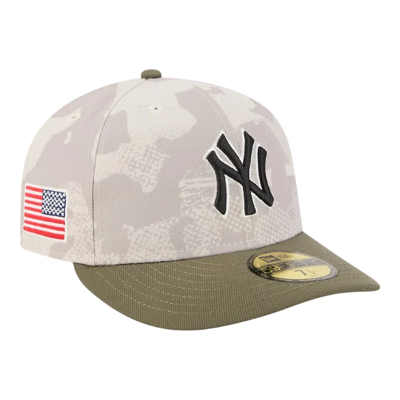 New York Yankees Light Beige and Olive 2025 Armed Forces Day Era 59FIFTY Fitted Hat