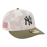 New York Yankees Light Beige and Olive 2025 Armed Forces Day Era 59FIFTY Fitted Hat