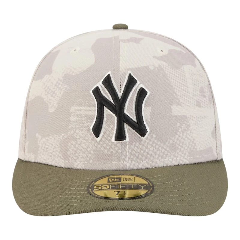 New York Yankees Light Beige and Olive 2025 Armed Forces Day Era 59FIFTY Fitted Hat