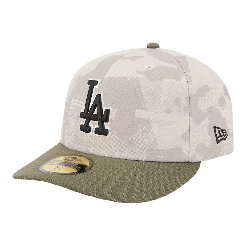 Los Angeles Dodgers Light Beige and Olive 2025 Armed Forces Day New Era 59FIFTY Fitted Hat