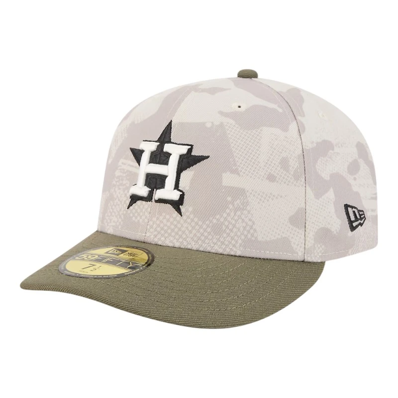 Houston Astros Light Beige and Olive 2025 Armed Forces Day New Era 59FIFTY Fitted Hat