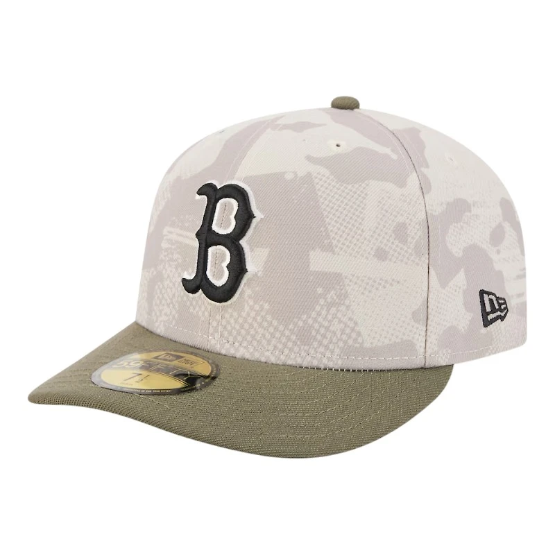Boston Red Sox Light Beige and Olive 2025 Armed Forces Day New Era 59FIFTY Fitted Hat