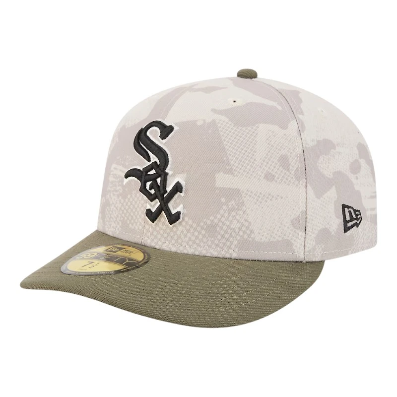 Chicago White Sox Light Beige and Olive 2025 Armed Forces Day New Era 59FIFTY Fitted Hat