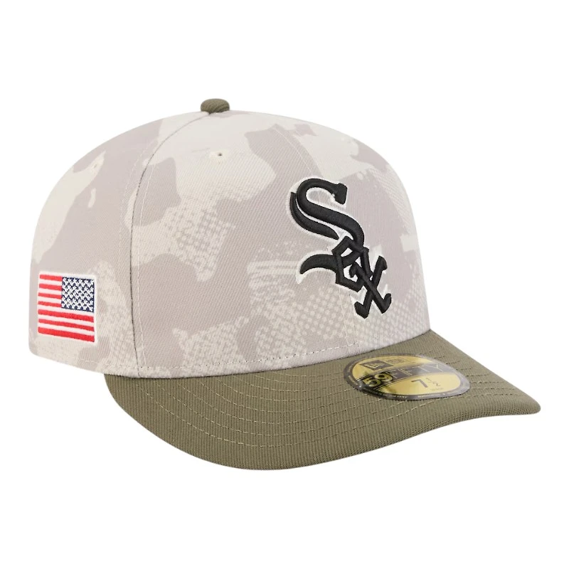 Chicago White Sox Light Beige and Olive 2025 Armed Forces Day New Era 59FIFTY Fitted Hat