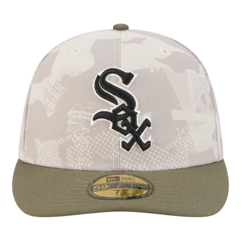 Chicago White Sox Light Beige and Olive 2025 Armed Forces Day New Era 59FIFTY Fitted Hat