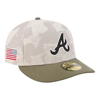 Atlanta Braves Light Beige and Olive 2025 Armed Forces Day New Era 59FIFTY Fitted Hat