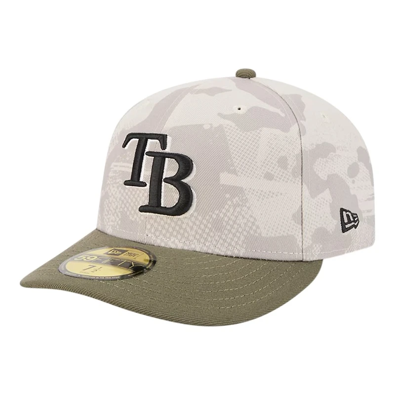 Tampa Bay Rays Light Beige and Olive 2025 Armed Forces Day New Era 59FIFTY Fitted Hat