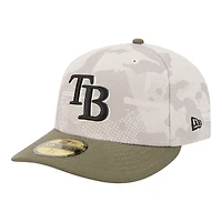 Tampa Bay Rays Light Beige and Olive 2025 Armed Forces Day New Era 59FIFTY Fitted Hat