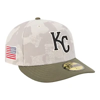 Kansas City Royals Light Beige and Olive 2025 Armed Forces Day New Era 59FIFTY Fitted Hat