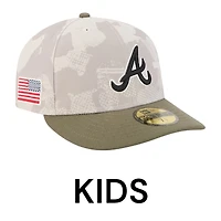 Kids Atlanta Braves 2025 Armed Forces Day New Era 59FIFTY Fitted Hat