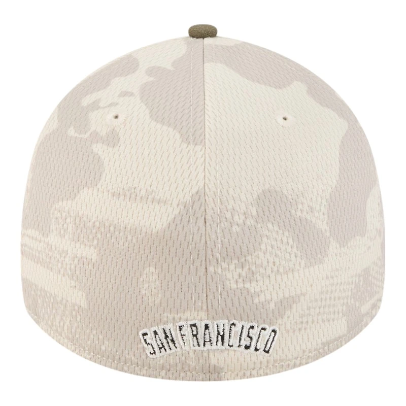 San Francisco Giants Light Beige and Olive 2025 Armed Forces Day New Era 39THIRTY Flex Hat