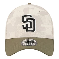 San Diego Padres Light Beige and Olive 2025 Armed Forces Day New Era 39THIRTY Flex Hat
