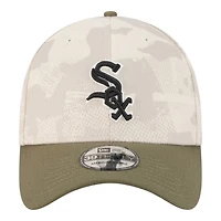 Chicago White Sox Light Beige and Olive 2025 Armed Forces Day New Era 39THIRTY Flex Hat
