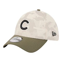 Chicago Cubs Light Beige and Olive 2025 Armed Forces Day New Era 39THIRTY Flex Hat