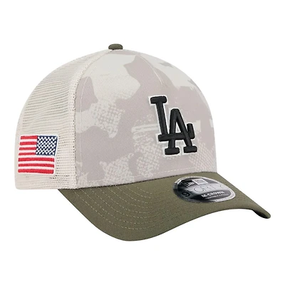 Los Angeles Dodgers 2025 Armed Forces Day New Era 9FORTY M-Crown A-Frame Adjustable Hat