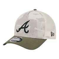 Atlanta Braves 2025 Armed Forces Day New Era 9FORTY M-Crown A-Frame Adjustable Hat