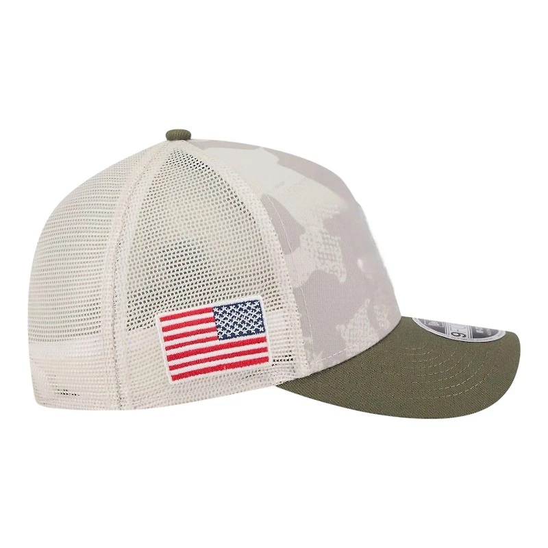 Atlanta Braves 2025 Armed Forces Day New Era 9FORTY M-Crown A-Frame Adjustable Hat