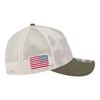 Atlanta Braves 2025 Armed Forces Day New Era 9FORTY M-Crown A-Frame Adjustable Hat