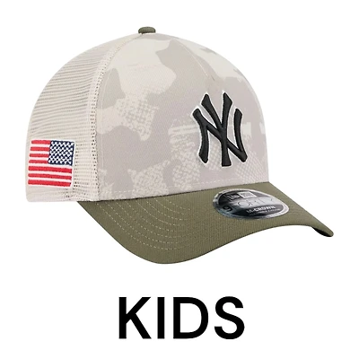 Kids New York Yankees 2025 Armed Forces Day New Era 9FORTY M-Crown A-Frame Adjustable Hat