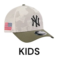 Kids New York Yankees 2025 Armed Forces Day New Era 9FORTY M-Crown A-Frame Adjustable Hat
