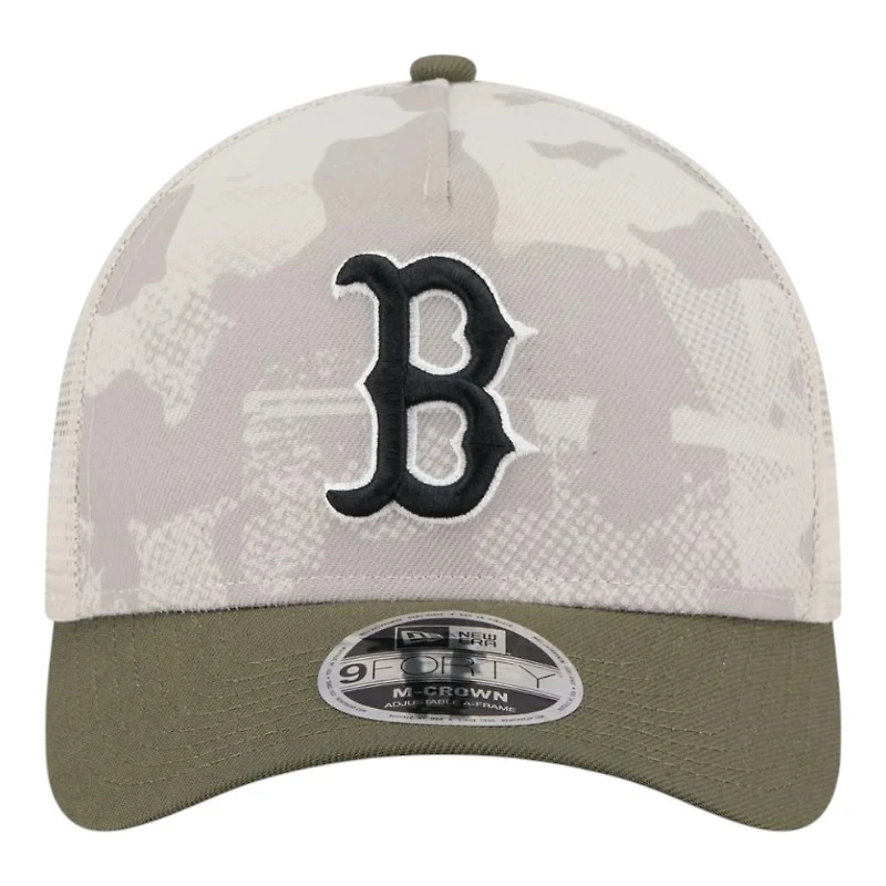 Kids Boston Red Sox 2025 Armed Forces Day New Era 9FORTY M-Crown A-Frame Adjustable Hat
