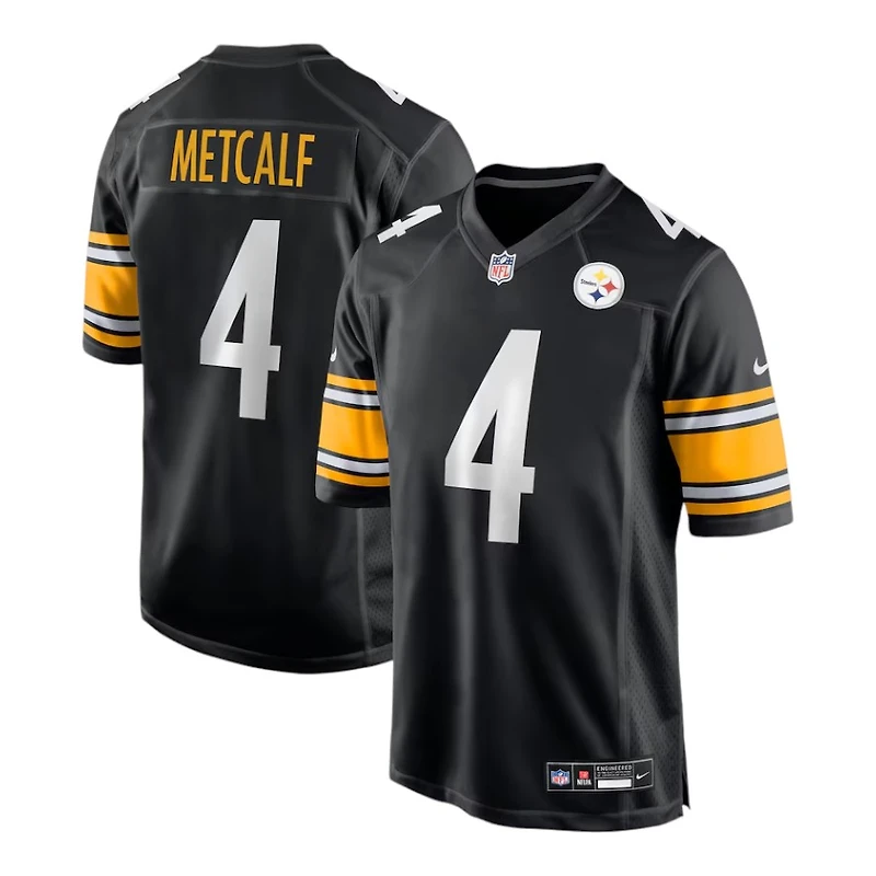 Pittsburgh Steelers DK Metcalf Black Nike Game Jersey