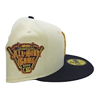 Detroit Tigers Chrome and Navy 2005 All Star Game Patch Grey UV New Era 59FIFTY Fitted Hat