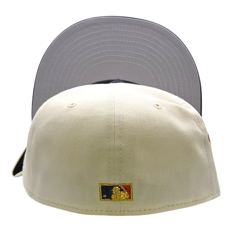 Detroit Tigers Chrome and Navy 2005 All Star Game Patch Grey UV New Era 59FIFTY Fitted Hat