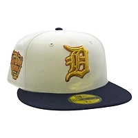 Detroit Tigers Chrome and Navy 2005 All Star Game Patch Grey UV New Era 59FIFTY Fitted Hat