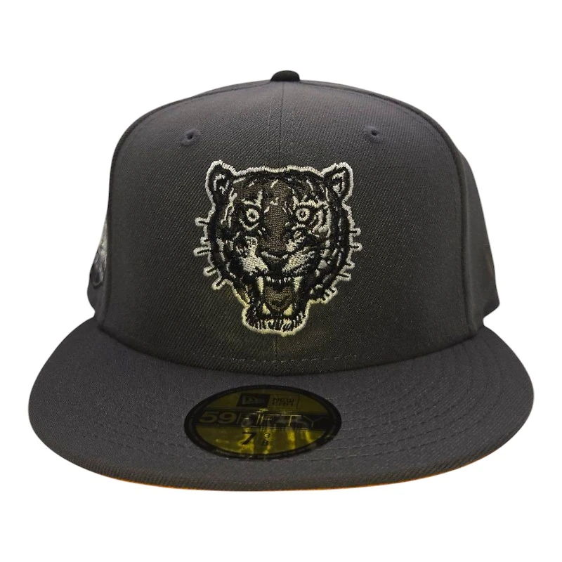 Detroit Tigers Dark Grey Tiger Stadium Patch Orange UV New Era 59FIFTY Fitted Hat
