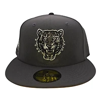 Detroit Tigers Dark Grey Tiger Stadium Patch Orange UV New Era 59FIFTY Fitted Hat