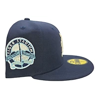 Detroit Tigers Navy and Light Blue Tiger Stadium Patch Icy UV New Era 59FIFTY Fitted Hat