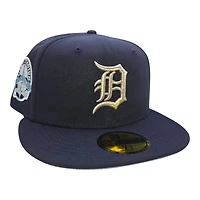 Detroit Tigers Navy and Light Blue Tiger Stadium Patch Icy UV New Era 59FIFTY Fitted Hat