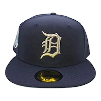 Detroit Tigers Navy and Light Blue Tiger Stadium Patch Icy UV New Era 59FIFTY Fitted Hat