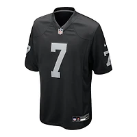 Las Vegas Raiders Geno Smith Black Nike Game Jersey