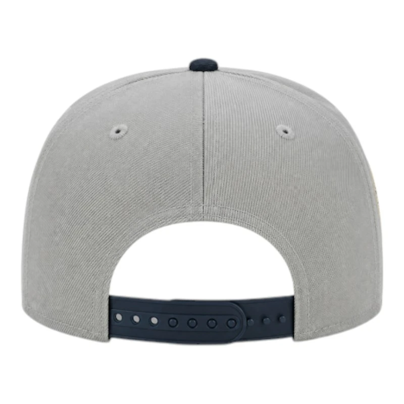 Detroit Tigers Gray and Navy 50th Anniversary Patch New Era A-Frame 9FORTY Snapback Hat