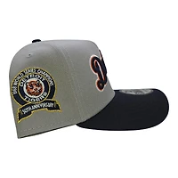 Detroit Tigers Gray and Navy 1968 WS Patch New Era A-Frame 9FORTY Snapback Hat