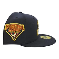 Toledo Mudhens Navy International Patch Green UV MiLB New Era 59FIFTY Fitted Hat