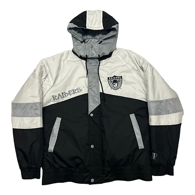 Las Vegas Raiders White and Black G3 Pro Player Vintage 1990s Jacket