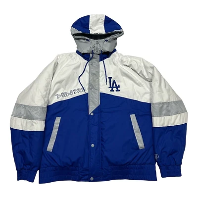 Los Angeles Dodgers White and Royal Blue G3 Pro Player Vintage 1990s Jacket