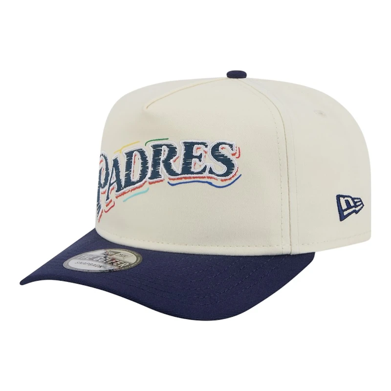 San Diego Padres Team Scribble New Era Golfer Snapback Hat