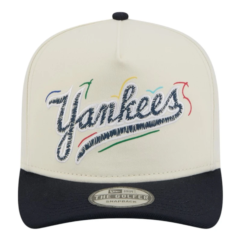 New York Yankees Team Scribble New Era Golfer Snapback Hat