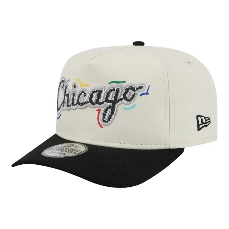 Chicago White Sox Team Scribble New Era Golfer Snapback Hat
