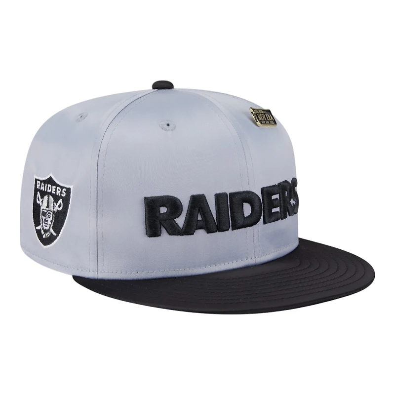 Las Vegas Raiders Satin Two Tone With New Era Pin 59FIFTY Fitted Hat