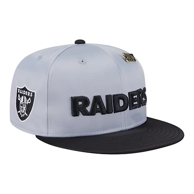 Las Vegas Raiders Satin Two Tone With New Era Pin 59FIFTY Fitted Hat