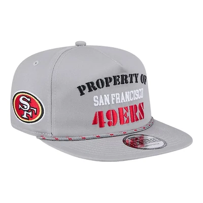 San Francisco 49ers Gray MLB Vintage New Era Golfer Snapback Hat