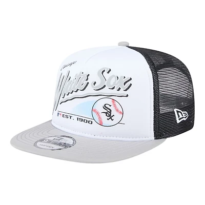 Chicago White Sox Retro Script New Era 9FIFTY A-Frame Snapback Hat