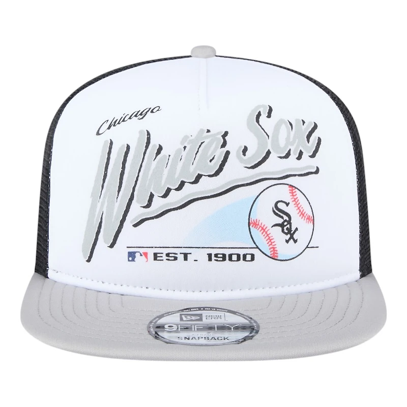 Chicago White Sox Retro Script New Era 9FIFTY A-Frame Snapback Hat