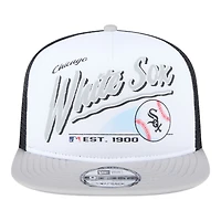 Chicago White Sox Retro Script New Era 9FIFTY A-Frame Snapback Hat