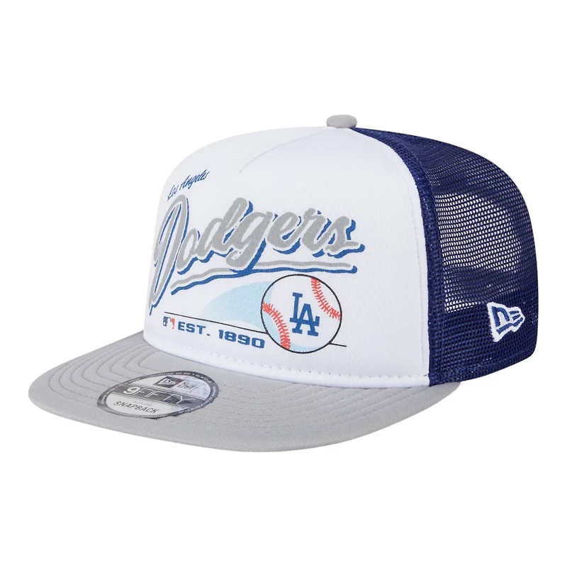 Los Angeles Dodgers Retro Script New Era 9FIFTY A-Frame Snapback Hat